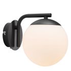 Czarny kinkiet design, Grant, z przelacznik