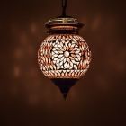 Mozaikowa orientalna lampa wisząca fioletowa, Nisrin