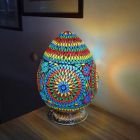 Mozaikowa orientalna lampa stołowa wielokolorowa, Lara