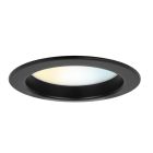 Czarny downlight aluminiowy, Otmar, 12W, white switch LED, IP22