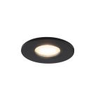 Czarna mini oprawa podtynkowa aluminiowa, Philomena, 1,5W, 3000K LED, IP44