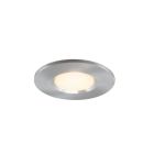 Srebrna mini oprawa podtynkowa aluminiowa, Philomena, 1,5W, 3000K LED, IP44