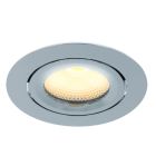Chromowana oprawa sufitowa wpuszczana aluminiowa, Wimke, 5W, 3000K LED, IP44
