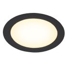 Czarny downlight aluminiowy, Umbriel, 3W, 3000K LED, IP44