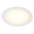 Biały downlight aluminiowy, Umbriel, 24W, 3000K LED, IP44