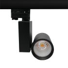 Reflektor szynowy czarny 3-fazowy Deena, 18W, 3000K, Pro