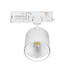 Biały reflektor szynowy 3-fazowy aluminiowy, Jeska, 10W/20W/30W, biały przełącznik LED
