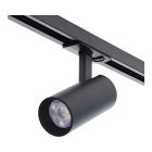 Czarny reflektor do szynoprzewodu 1 fazowe aluminiowy, Enno, 10W, white switch LED