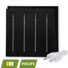 Panel LED Black Louvre 60x60 - 30W - biały włącznik - UGR <16