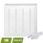 Panel LED Louvre 60x60 - 30W - biały włącznik - UGR <16