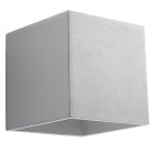 Aluminiowy kinkiet up down szary, Andro