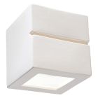 Szklany kinkiet up down biały, Caitlin