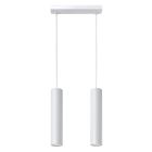 Aluminiowa lampa wisząca biała, Harley