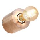 Drewniany reflektor ścienny brązowy, Anela