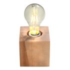 Drewniana lampa stołowa brązowa, Anniko