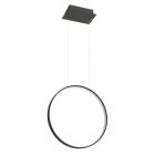 Aluminiowa lampa wisząca czarna, Ringo, 30W, 3000K LED