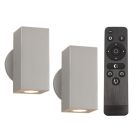 2 kinkiety up down Rudy, 12, z zestawem przyłączeniowym i pilotem