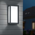 Antracytowa lampa zewnętrzna design, Fidel, IP54