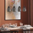 Antracytowa lampa wisząca nowoczesna, Esrum