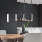 Niklowa lampa wisząca nowoczesna, Kaso