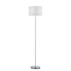 Niklowa lampa stojąca metalowa, Ledbury, z przełącznik