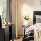Czarna lampa stojąca nowoczesna, Baruch, 15W, 3000K LED, z przełącznik