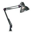 Szara lampa biurkowa metalowa, Kinshasa, z przełącznik