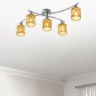 Czarny plafon sufitowy nowoczesny, Kyan