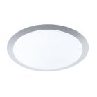 Srebreny plafon sufitowy plastikowy, Ramsgate, 25W, 3000K LED