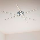 Niklowy plafon sufitowy design, Gottrup, 8,5W, 3000K LED