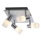 Szary spot sufitowy szklany, Morely, 4,3W, 3000K LED