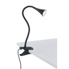 Czarny reflektor z klamrą plastikowy, Yelaisa, 3W, 3000K LED, z przełącznik