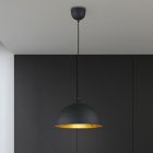 Czarna lampa wisząca metalowa, Lyndee