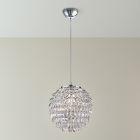 Chromowana lampa wisząca retro, Ilse