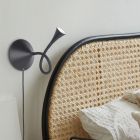 Czarna lampa stołowa nowoczesna, Yelaisa, 3W, 3000K LED, z przełącznik