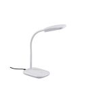 Biała lampa biurkowa nowoczesna, Charlot, 3,5W, 3000K LED, z przełącznik