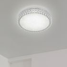 Biały plafon sufitowy klasyczny, Valentina, 21W, 3000K LED