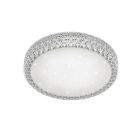 Biały plafon sufitowy klasyczny, Valentina, 27W, regulowana ciepła do zimnej bieli LED, z pilot