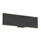 Czarny kinkiet up down nowoczesny, Zwier, 2W, regulowana ciepła do zimnej bieli LED, z przełącznik