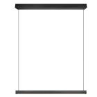 Czarna lampa wisząca nowoczesna, Wishal, 29W, white switch LED, ściemniana w 3 krokach