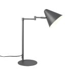 Antracytowa lampa biurkowa nowoczesna, Jille, z przełącznik