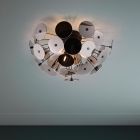 Czarna lampa sufitowa nowoczesna, Xinhe