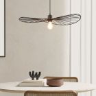 Czarna lampa wisząca industrialna, Dejan