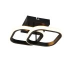 Czarna lampa sufitowa design, Yasser, 7W, 3000K LED