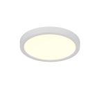 Biały plafon sufitowy nowoczesny, Zayd, 18W, white switch LED, ściemniana w 3 krokach