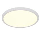 Biały plafon sufitowy nowoczesny, Zayd, 30W, white switch LED, ściemniana w 3 krokach