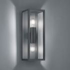 Antracytowa lampa zewnętrzna industrialna, Sanna, IP44