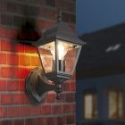 Czarna lampa zewnętrzna klasyczna, Lavina, IP44