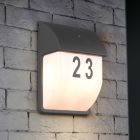 Antracytowy kinkiet zewnętrzny z czujnikiem zmierzchu nowoczesny, Remmert, IP44