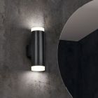 Czarny kinkiet łazienkowy nowoczesny, Spjald, 4W, 3000K LED, IP44